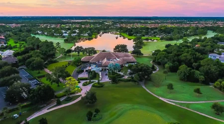 Arial View of Bent Pine Clubhouse